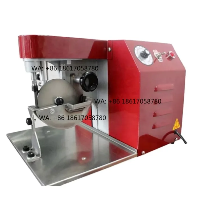 Semi Automatic Unilateral Oil Edge Embossing Machine for Leather Goods Tagging Luggage Wallets Shoe Dyeing