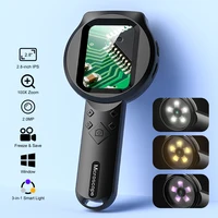 Microscope numérique LED loupe vidéo grossissement 100X écran IPS 2.8 ''avec caméra 2.0MP pour réparation électronique 5