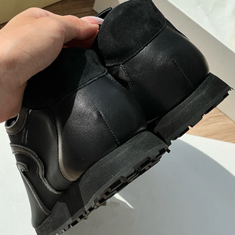 جيني آند ديف الحد الأدنى الأزياء الرجعية الجلد المدبوغ شبكة الربط عارضة أحذية النساء أحذية رياضية المرقعة أحذية مسطحة مريحة