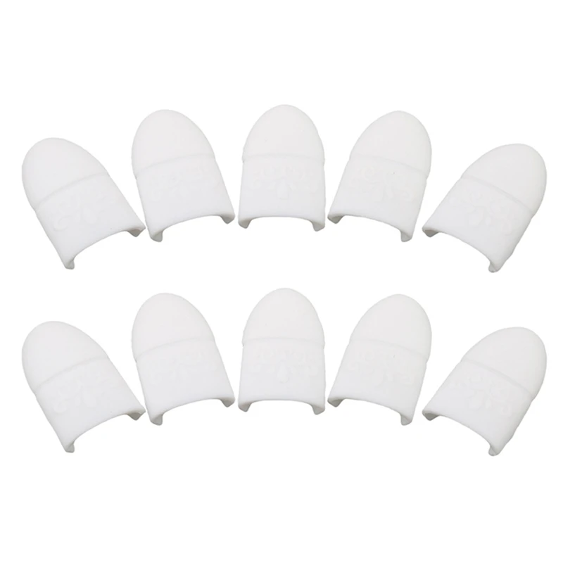 10 pezzi Clip per smalto per unghie Soak Off tappo in Silicone Gel Lak Remover Wraps suggerimenti per la pulizia dello sgrassante delle unghie strumenti per Manicure con vernice per le dita