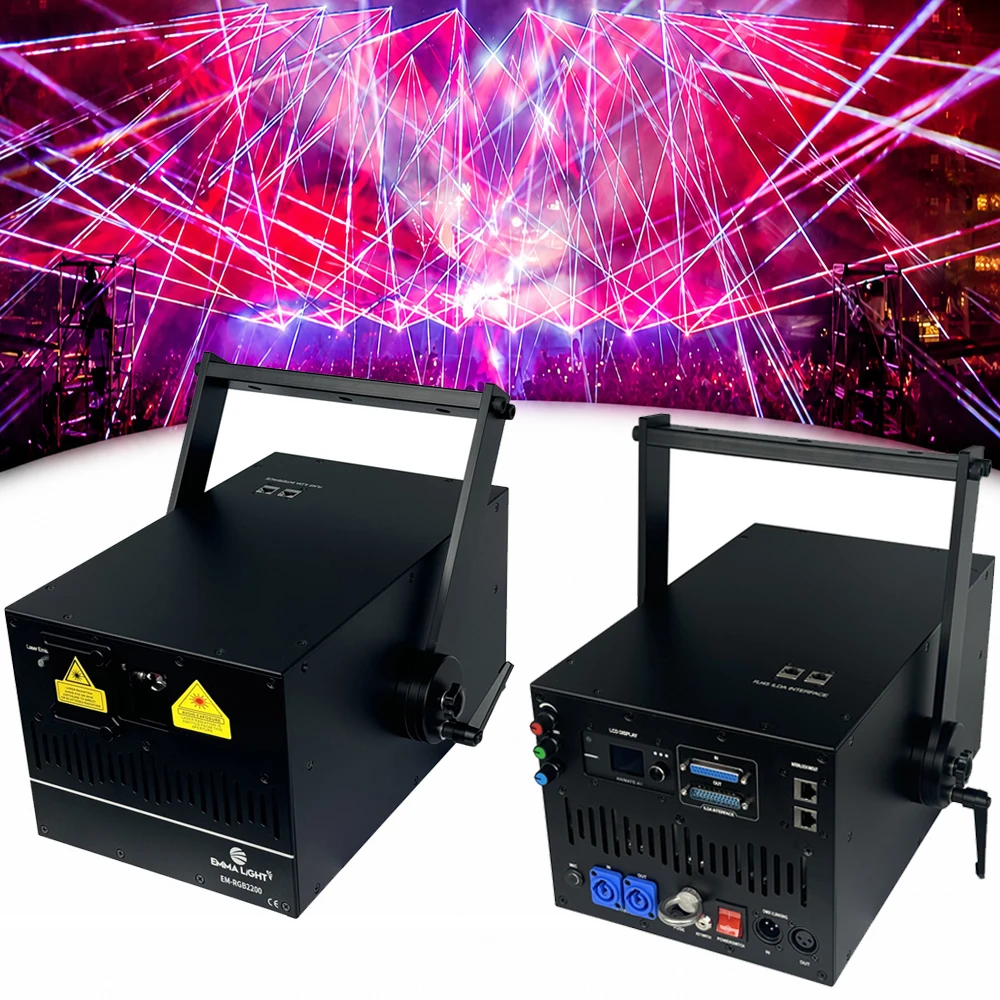 PRO 25W RGB Laser Animation Light Patterns DJ Projector Dance Bar Beam DMX512 ILDA Stage Effect Lamp
