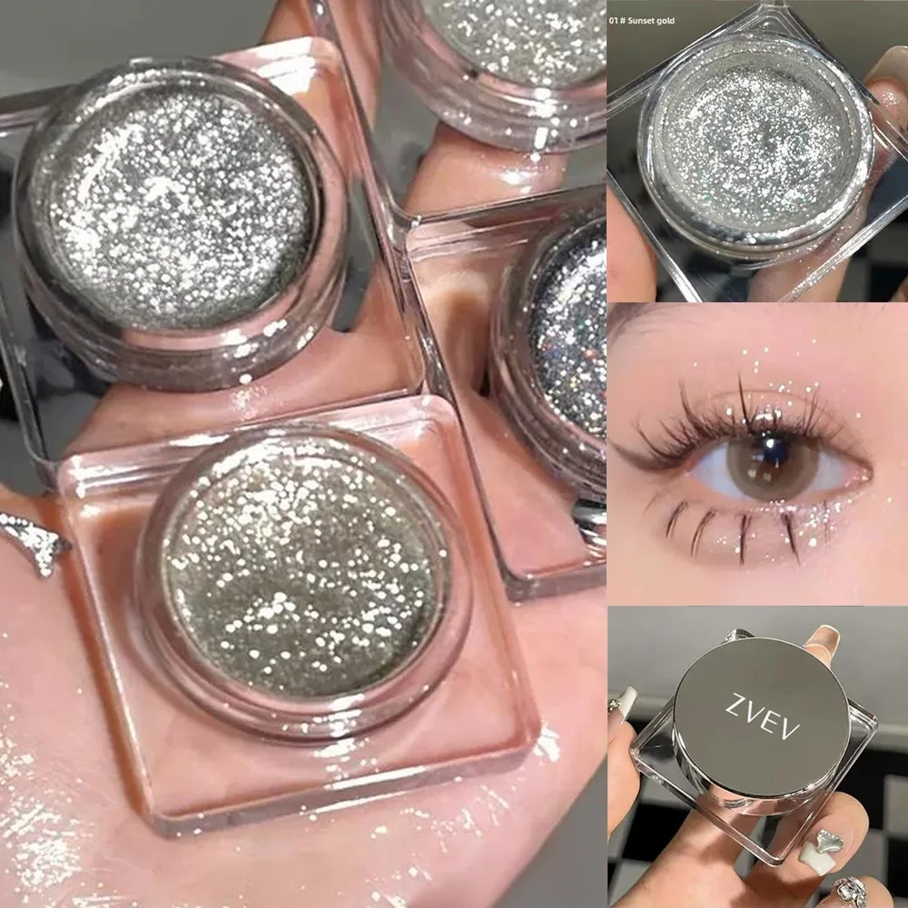 Diamond polarized eyeshadow long drift natural powder free  color  flash matte  metallic eyeshadow  low saturation