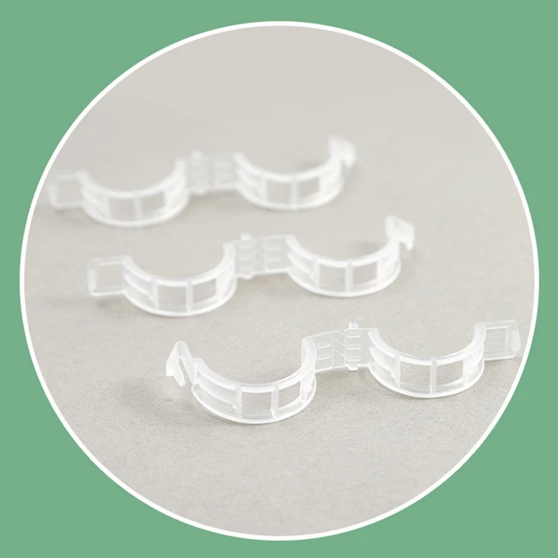 Clips de plantes en plastique pour plantes grimpantes, Fiosphréinitialisation transparent, Treillis de tomate, Clips de support de plantes, Fiosphréinitialisation de vigne, 100 pièces