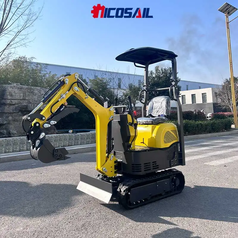 1 Ton Compact Mini Excavator CE Euro 5 Hydraulic Digger for Backyard Landscaping Garden Maintenance and Small Projects