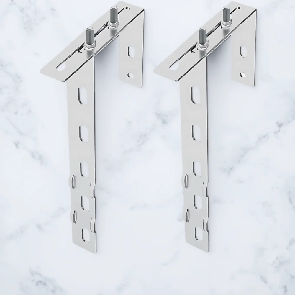 2 Solar Panel Mounting Hooks for Balcony Power Plant Bracket Solar Panel Installation Brackets Durable Outdoor Accessories