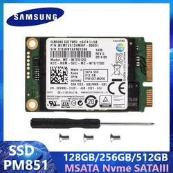 SAMSUNG SSD PM851 mSATA Внутренний твердотельный диск Жесткий диск 128 ГБ 256 ГБ 512 ГБ 1,8 дюйма Nvme SATAIII Для ноутбука TLC disco disco Baş