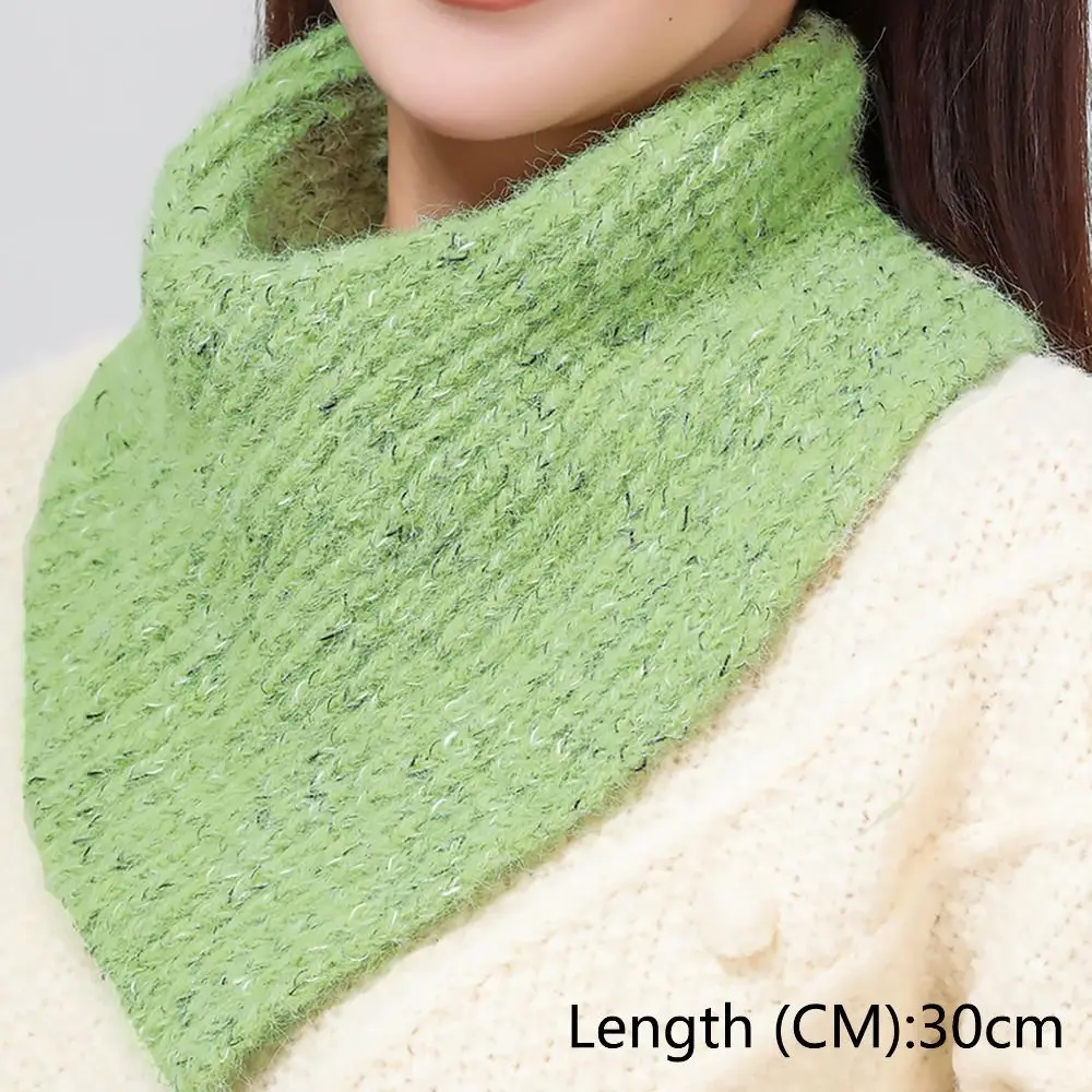 Fashion OL Winter Warm Neck Warmer Windproof Solid Color Scarf Knitted Fake Collar for Women Girls