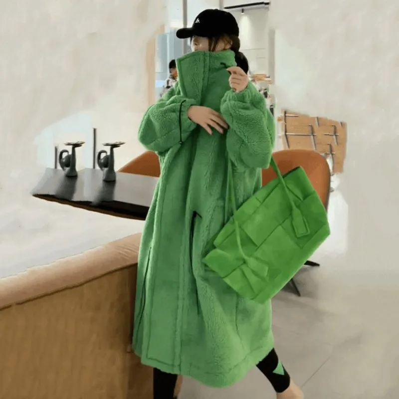 

Premium Fried Street Lamb Wool Coat Women's Cotton-padded Coat Thickened Large Size Cotton-padded Jacket Trendy Ins Fur Coat