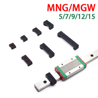 1PCS MGN/MGW/MDN/MDW limit block steel micro linear guide positioning block fixed block slider lock