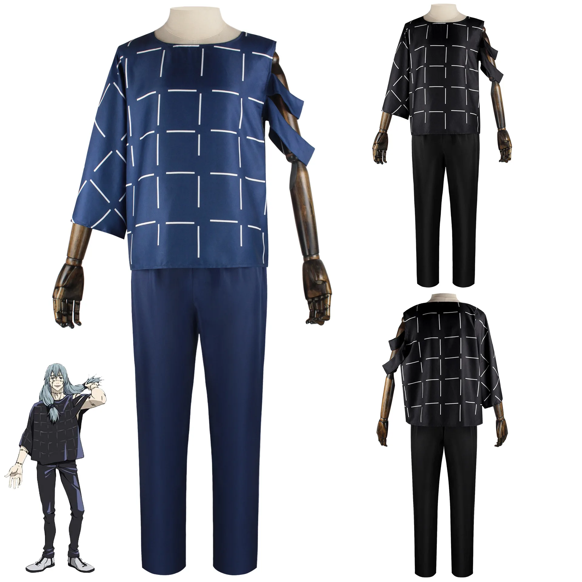 

Anime Jujutsu Kaisen Cosplay Costume Shirt Pants Outfits Fantasia Men Male Halloween Carnival Party Disguise Clothes