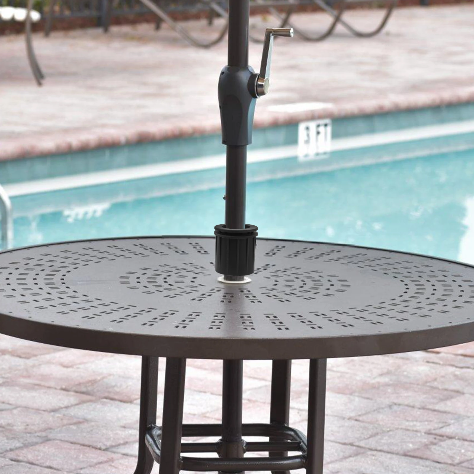 

1 Set Silicone Umbrella Base Hole Caps Replacement Parts For Outdoor Patio Table Stand Durable Heat-Resistant Pool Umbrella