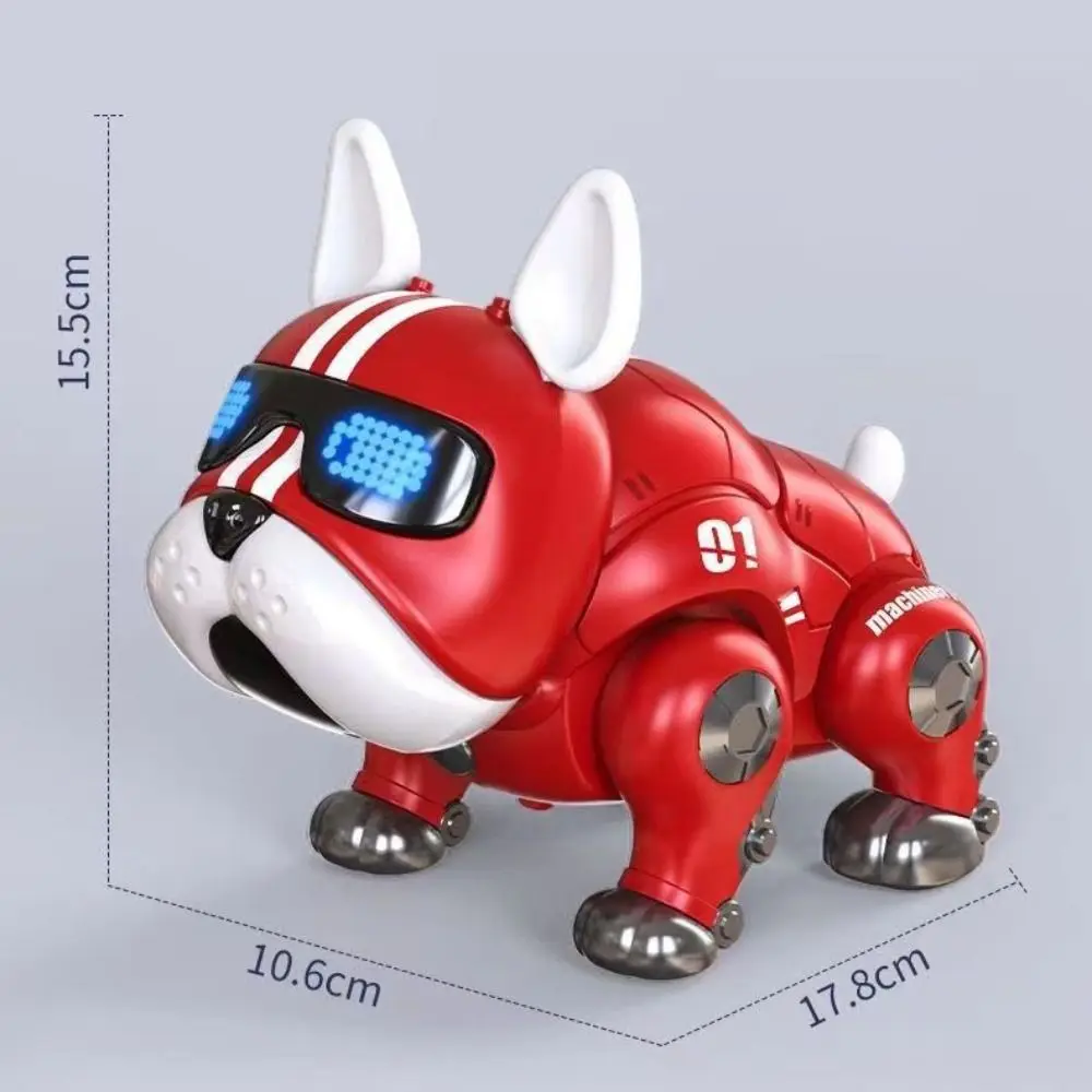 Perro Robot inteligente eléctrico, mascota Virtual inteligente, perro violento, Robot con luz, Educación Temprana, música, perro, juguetes para niños