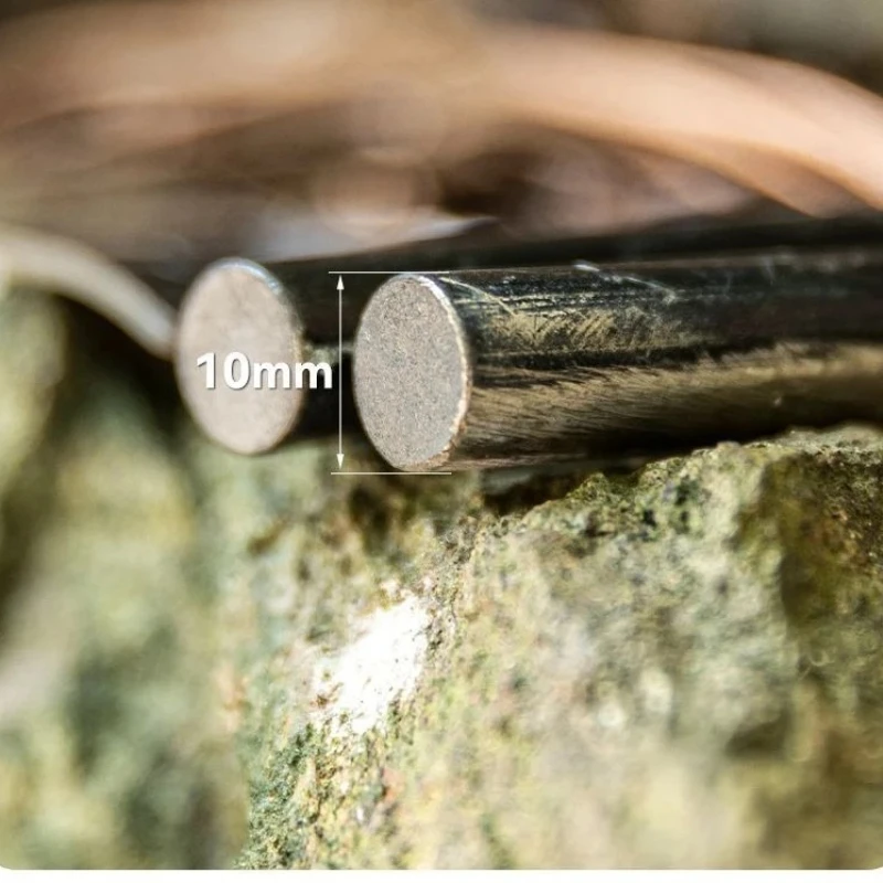 عصا مغنيسيوم صلبة جديدة عالية النقاء - عصا إشعال خارجية مقاومة للماء، معدات بقاء التخييم أداة كتلة المغنيسيوم