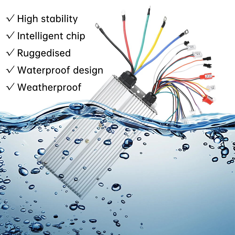

Waterproof 5000W 3000W 80-100A 48V 60V 72V 84V Double Row 24 Tube Intelligent Brushless Controller