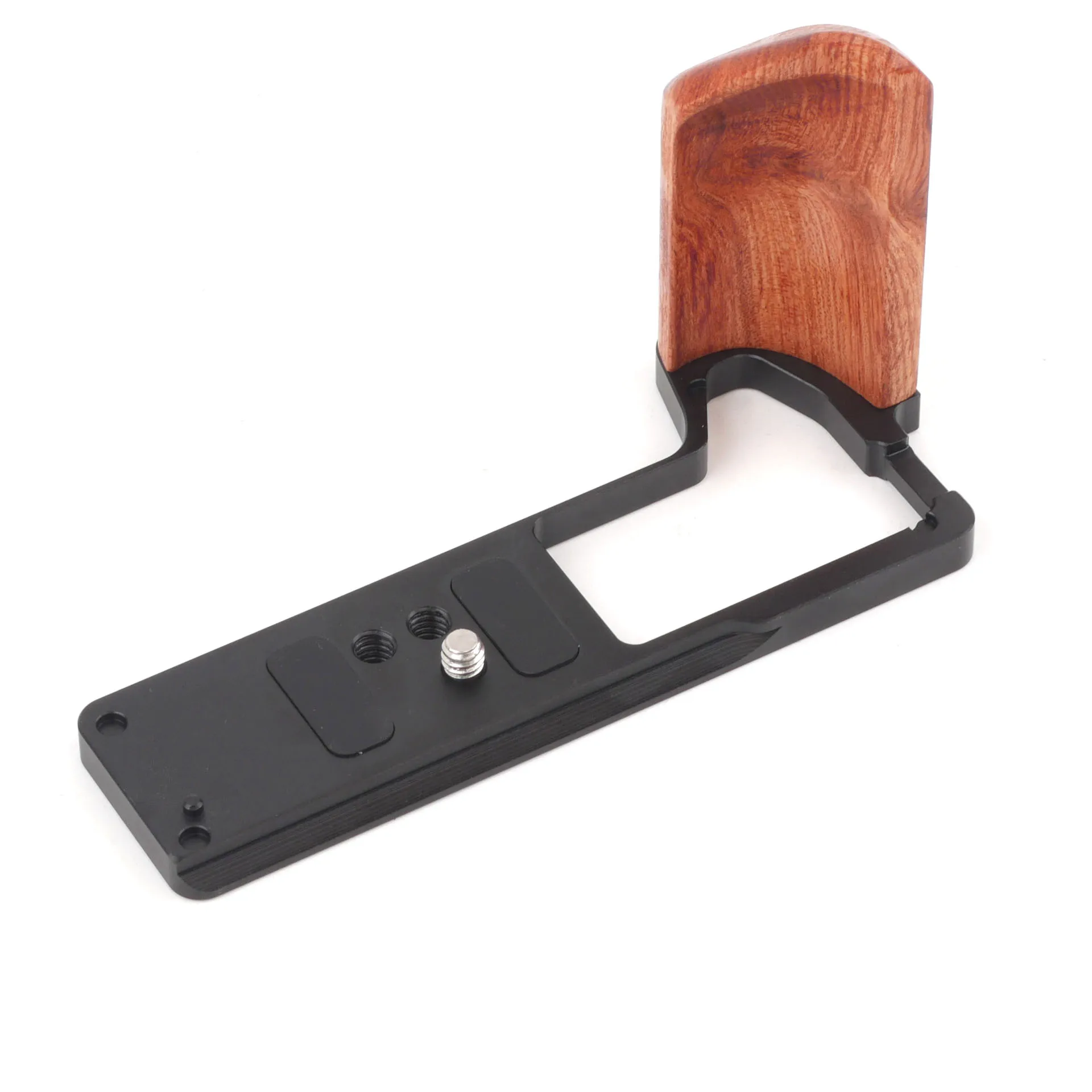 Fittest 1PC Handgrip QR Bracket For Fujifilm X-T5 Camera Arca Swiss Tripod Plate Wooden Handle Grip Fit Leofoto RRS