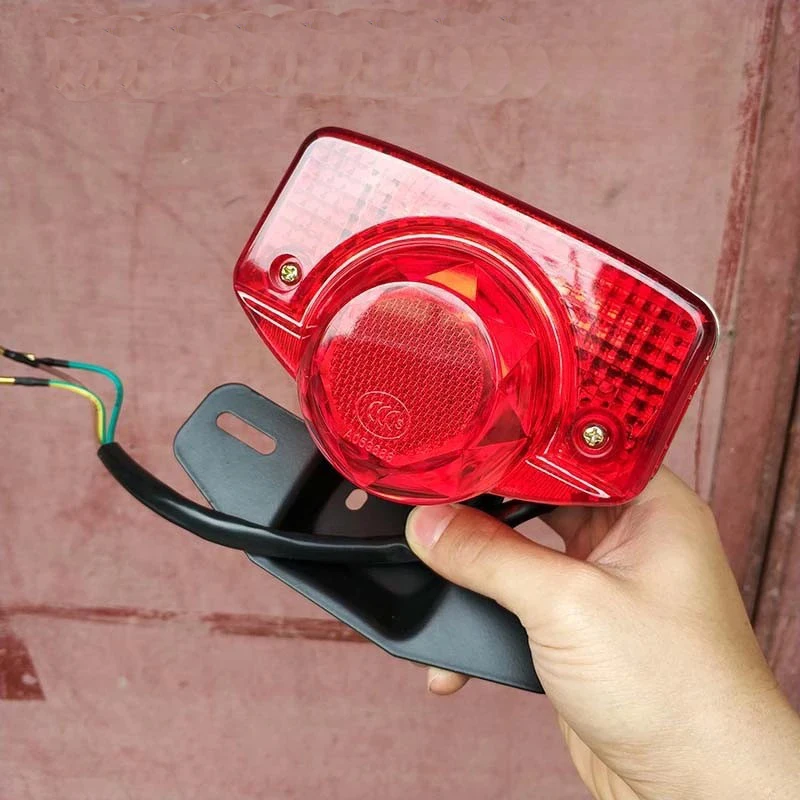 Turning Lights Motorcycle Tail Lamp Rear Brake Stop Light for Honda Jialing Lifan Dayang C50C C70 CD70 ST70 CT90 JH70 LF70