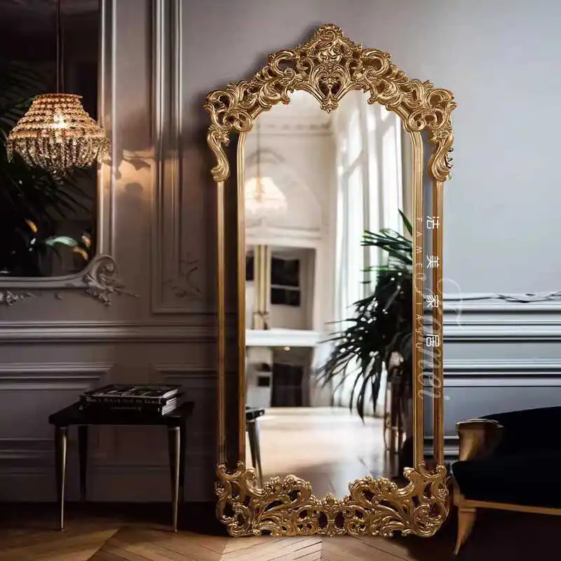 modern Luxury Espejo Home Decorations Large Nordic Quality Mirror Designer Girls Gold House Bedroom Wall Mirrors Full Body Floor