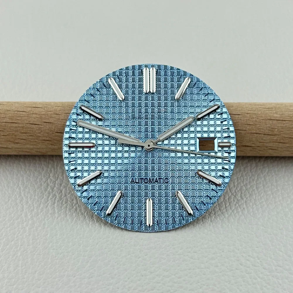 NH35 قرص الأيدي 31.8 مللي متر مؤشرات قرص الساعة إبر الوجه المضيئة الخضراء لقرص البلوط الملكي nh35 nh36 ملحقات ساعة الحركة