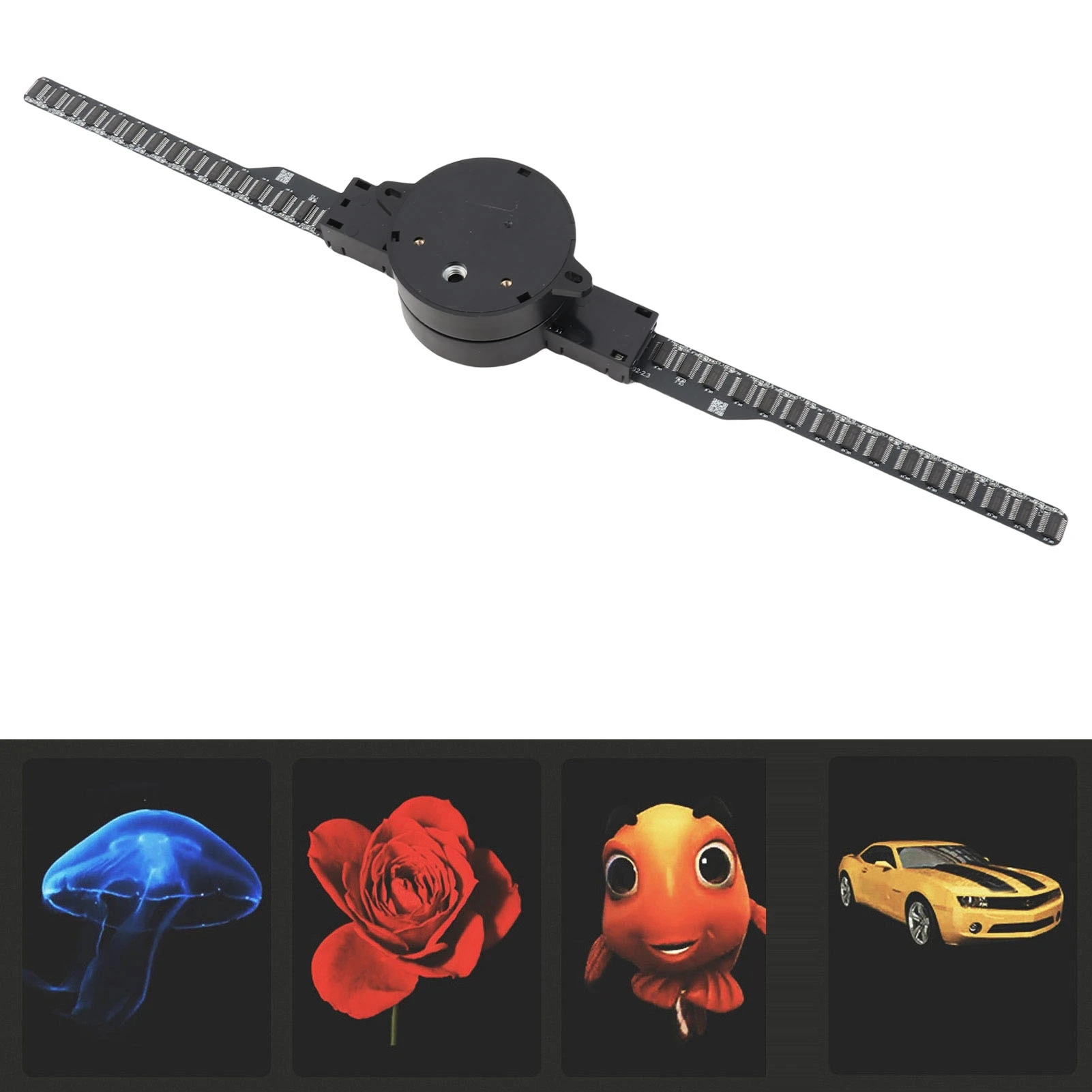 Ventilateur d'hologramme 3D, projecteur 3D WiFi 16,5 pouces, 2000x224, avec 224 perles lumineuses LED, Machine publicitaire pour magasin d'affaires