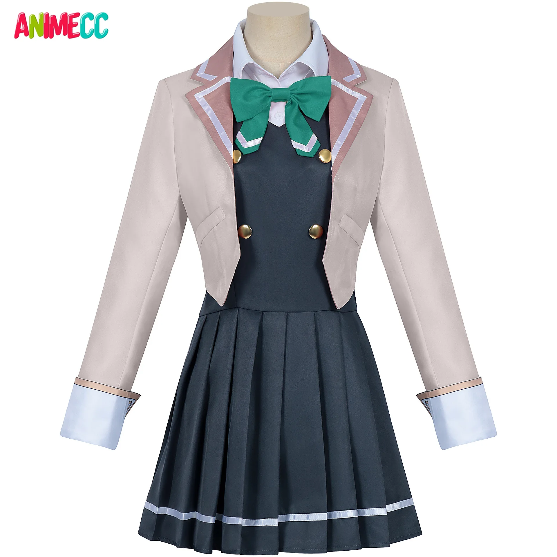 ANIMECC-Fantasia de Cosplay Alisa Suo Yuki com Peruca para Mulher, Anime em Uniforme Escolar Russo, Se Você Tem Sentimentos, Em Stock