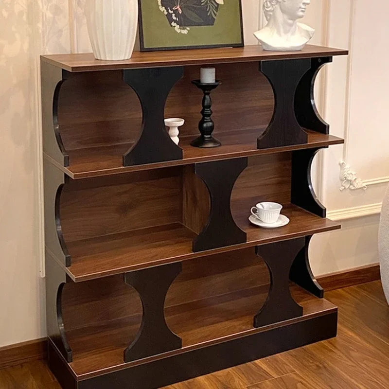 o style bookcase bookshelf half wall living room display cabinet black cabinet combination cabinet Hadid cabinet wine cabinet