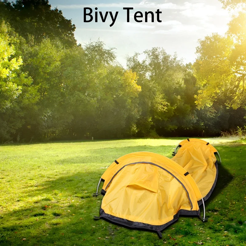 Ultralight Bivvy Tent Single Person Backpacking Bivy Tent Waterproof Bivvy Sack For Outdoor Camping Survival Travel