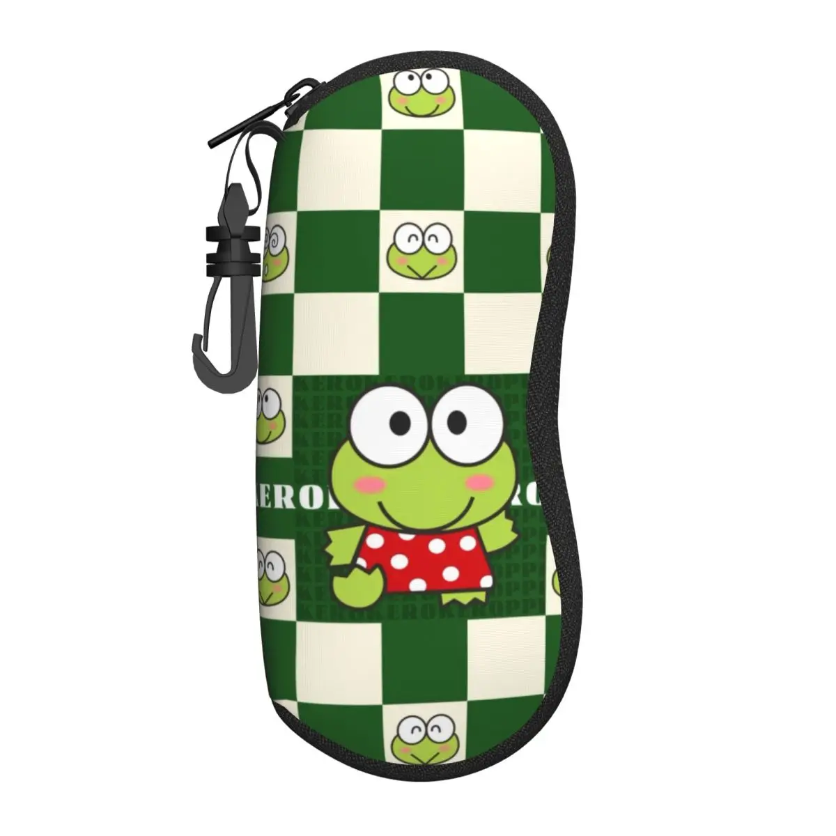 

Custom Cartoon Sanrio Keroppi Glasses Case Stylish Shell Eyeglasses Case Sunglasses Box