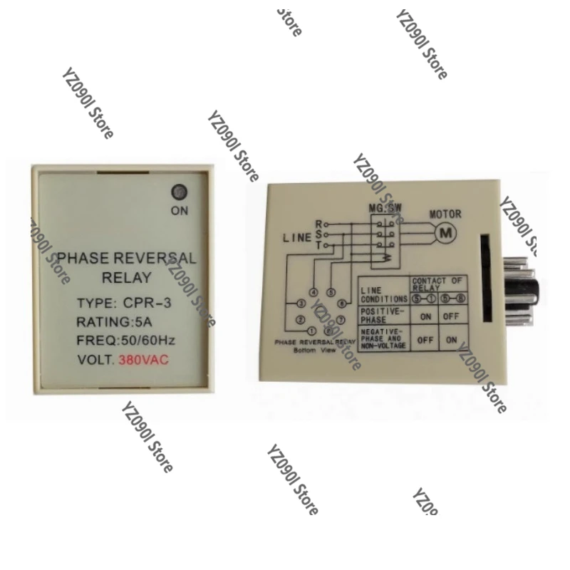 

3 5А защита последовательности фаз AC380V антиреверсивный защитный переключатель для машины для измерения температуры пресс-форм