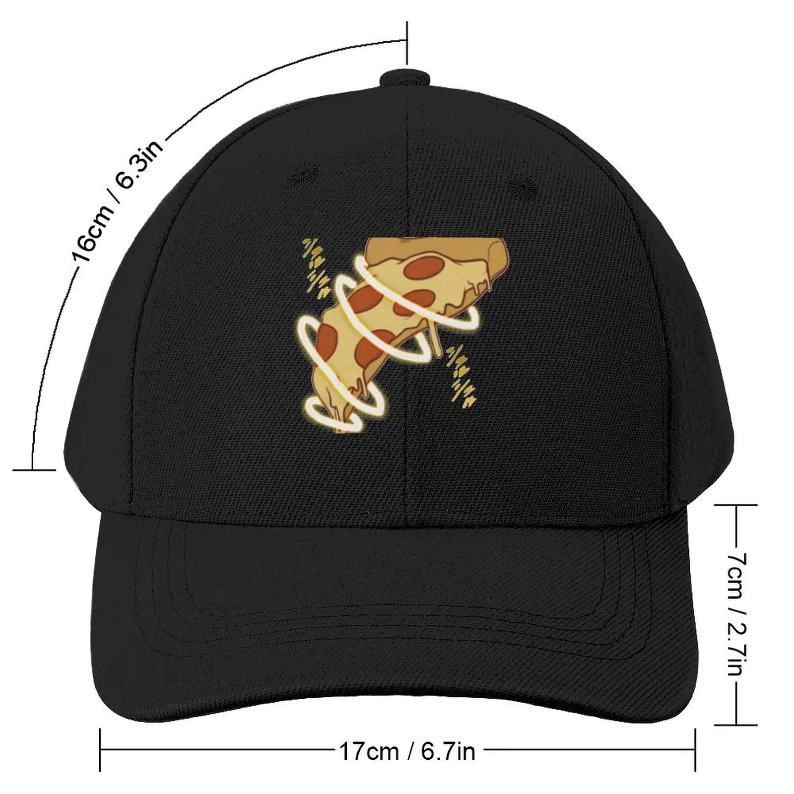 Gyro Spinning Pizza Baseball Cap Wild Ball Hat Luxury Brand custom Hat Big Size Hat Male Women's