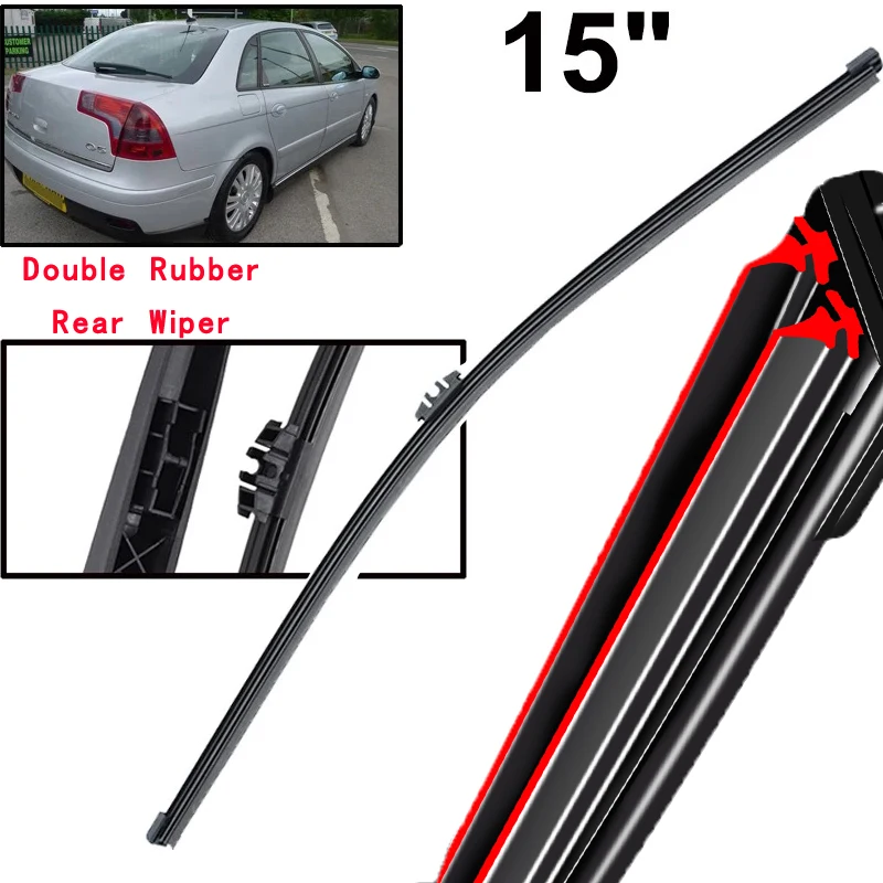 

Car Wiper 15" Rear Wiper Blade For Citroen C5 MK1 Liftback 2004 - 2008 Windshield Windscreen Tailgate Window Rain Brush