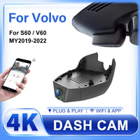 For Volvo V60 S60 2019-2022 Front and Rear 4K Dash Cam for Car Camera Recorder Dashcam WIFI Car Dvr Recording Devices Accessorie