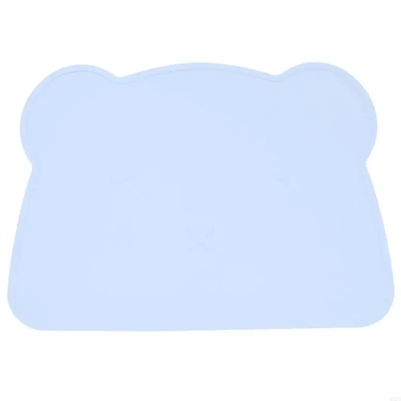 

Q22D Portable Mat BPA Reusable Placemats for Travel & High Chairs Silicone