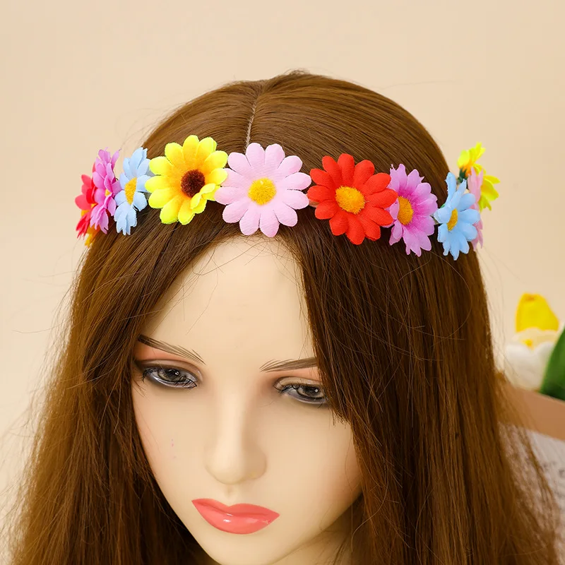 Обруч-для-волос-с-искусственными-цветами-маргариток-реалистичный-легкий-для-фестивалей-и-вечеринок