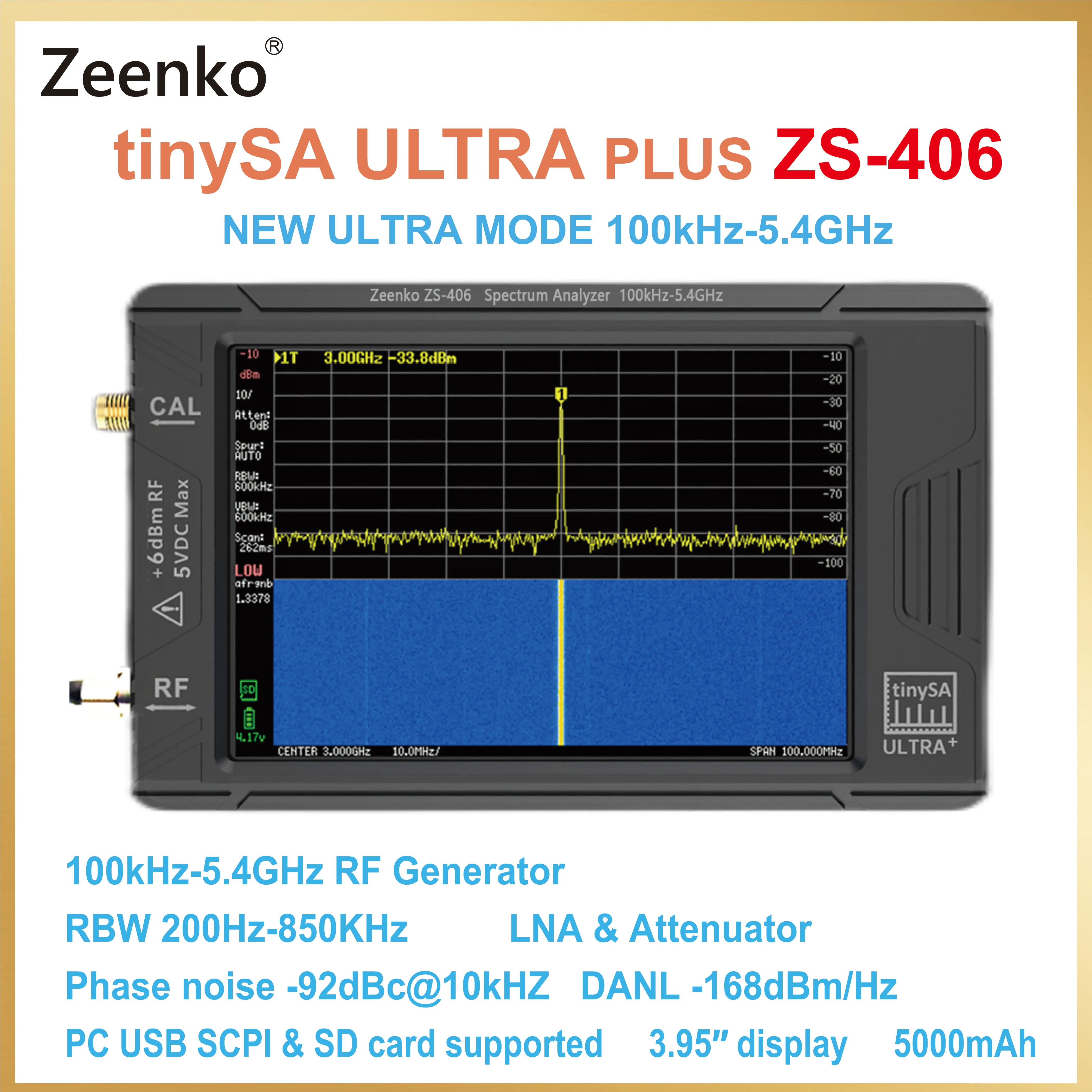 Why the tinySA ULTRA PLUS ZS-406 Is the Best Handheld Spectrum Analyzer for Field Engineers in 2024