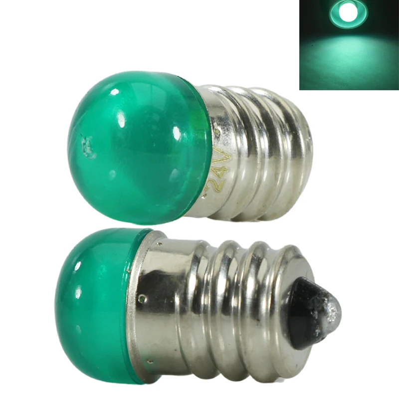 Bombilla Mini Led Bulb E12 5V 12v 24v 110v 220v 1W Spotlight Red Green Candle Light 12 24 Volt Decoration Home Lamp Red Yellow