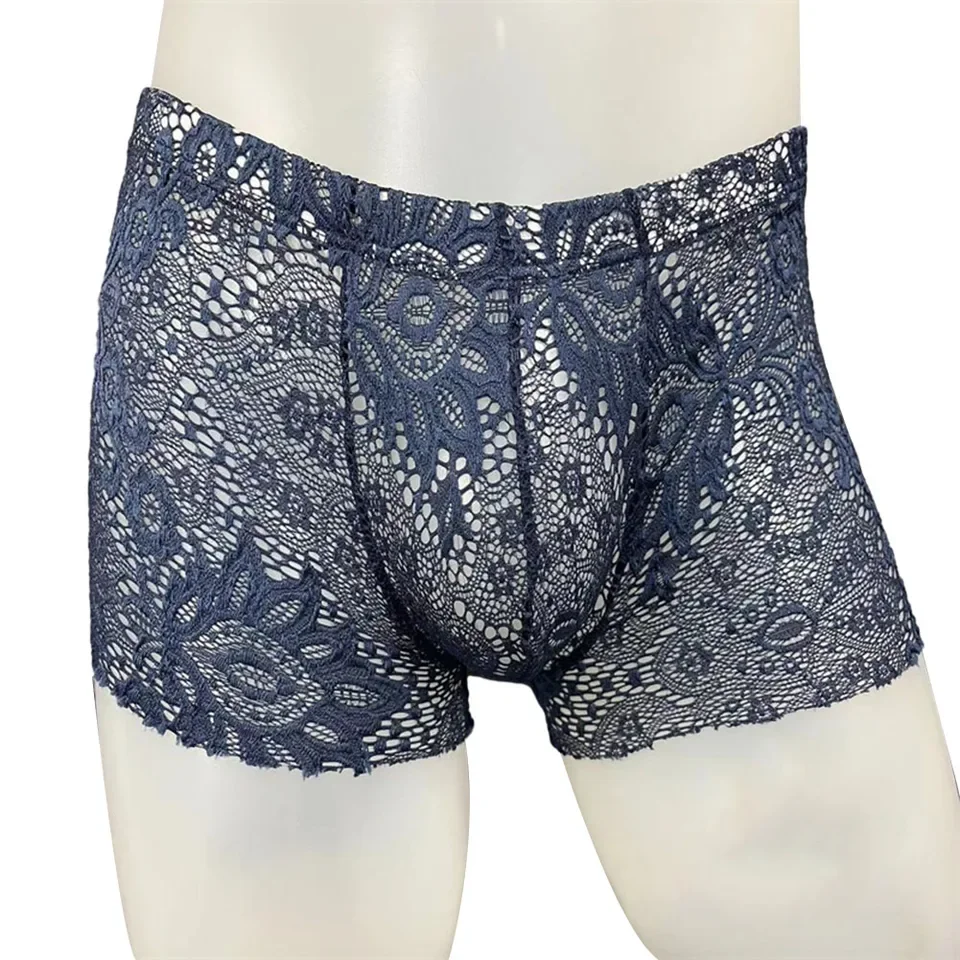 

Boxer Brief Panties Underwear Daily Lace Low Waist Mens Pouch Sexy Solid Daily Holiday Vocation Fashion New Male