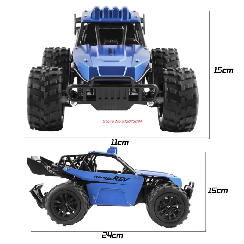 Wysokobiegowy samochód RC terenowy 1/16 30KM/H, zabawki wyścigowe, 2.4G 4WD Rock Crawler, zdalnie sterowany monster truck bezprzewodowy RC