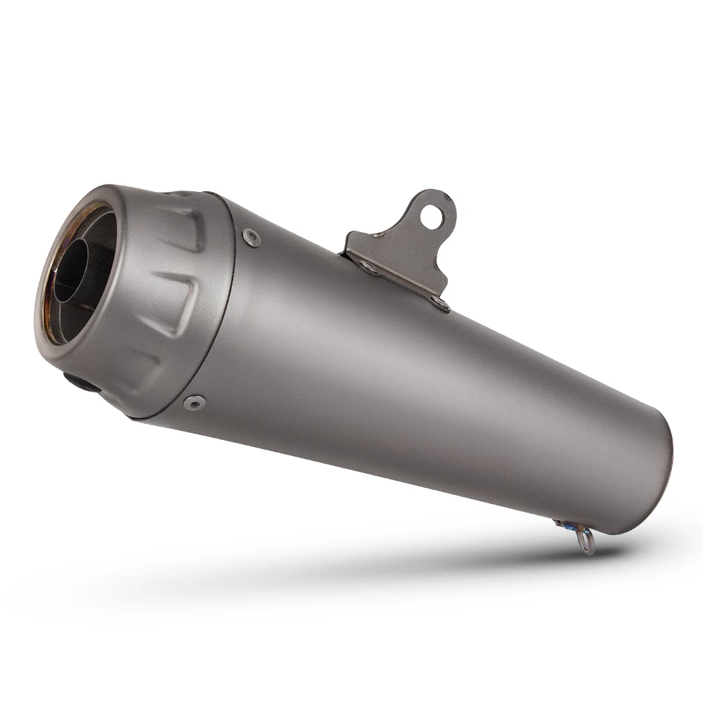 

60mm Universal Motorcycle Exhaust Tail Pipe Titanium Alloy Muffler Escape System Modify For R7 GSX250R ZX4R SV650 CBR500R CB400X