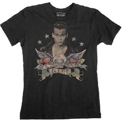 Modern Fashion Cry Baby Girl Tattoo Johnny Depp Black t-shirt Top Tee For Men