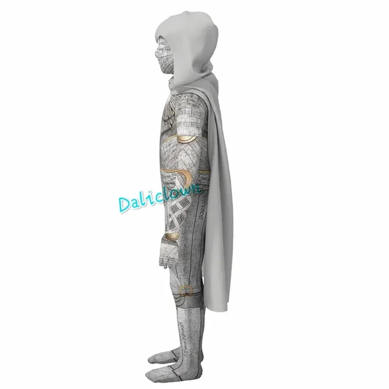 

Boys Moon Knight Cosplay Costume Soldier Marc Spector Costume Mask Cape Suit Party Clothes Halloween Costume For Kids