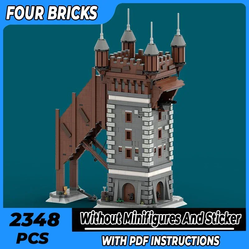 MOC-décennie s de Construction Modulaires pour Enfant, Modèle Château, Hollandais Volant, Forteresse, Technologie, Jouets à Assembler Soi-Même, Idée Cadeau