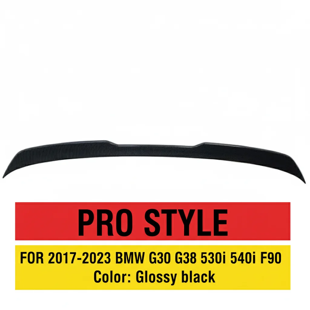 

Rear Spoiler Wing Trunk Lip Tail Tuning Accessories For BMW 2017-2023 G30 G38 530i 540i F90 PRO Style Glossy black