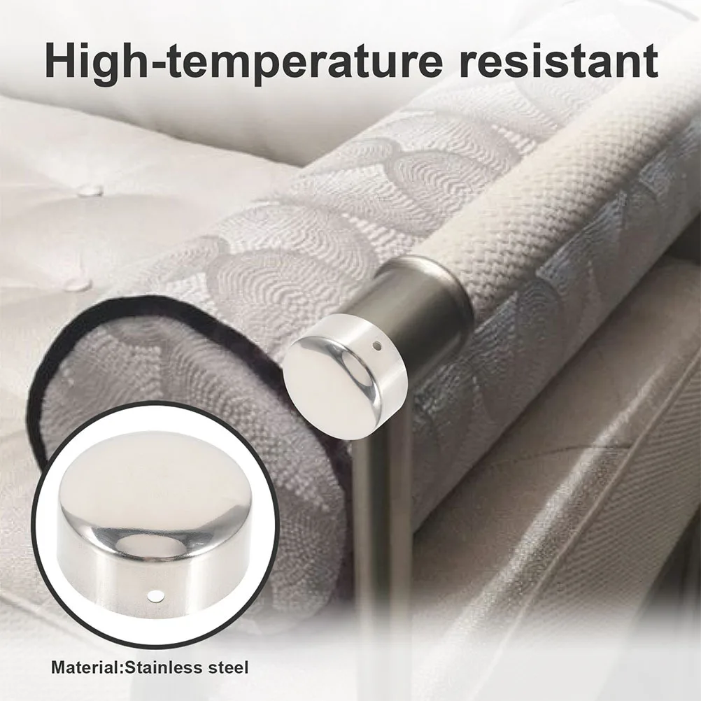 

2 шт. торцевые заглушки для перил, металлические заглушки для трубок, аксессуары для защиты рельсов для круглых труб, заборов, ворот, колпачки из нержавеющей стали