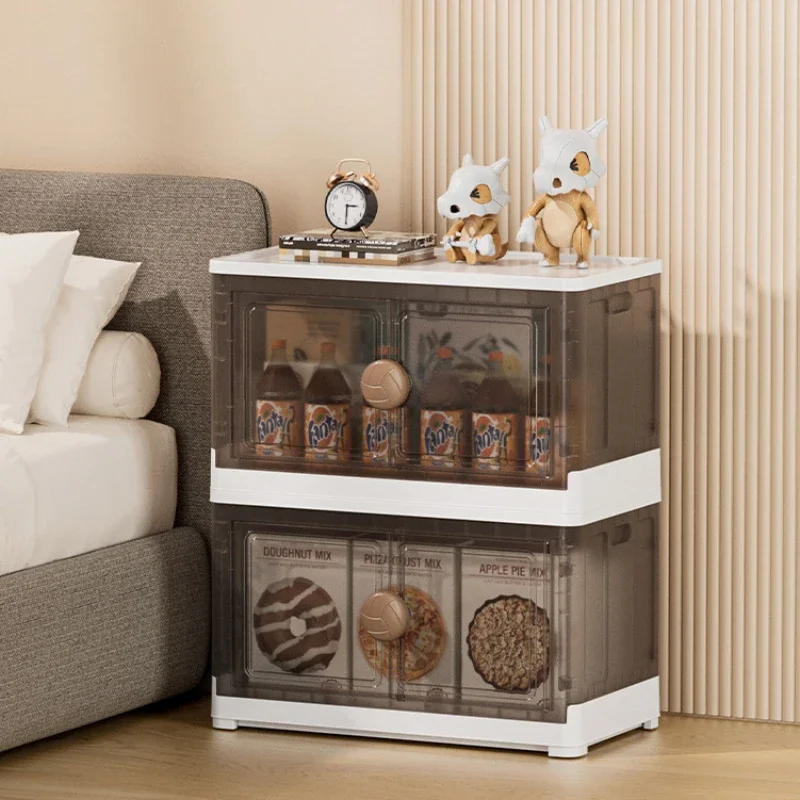 

Шкаф для хранения портативный многослойный для домашнего использования большой емкости складной пластиковый шкаф для закусок игрушки предметы домашнего обихода