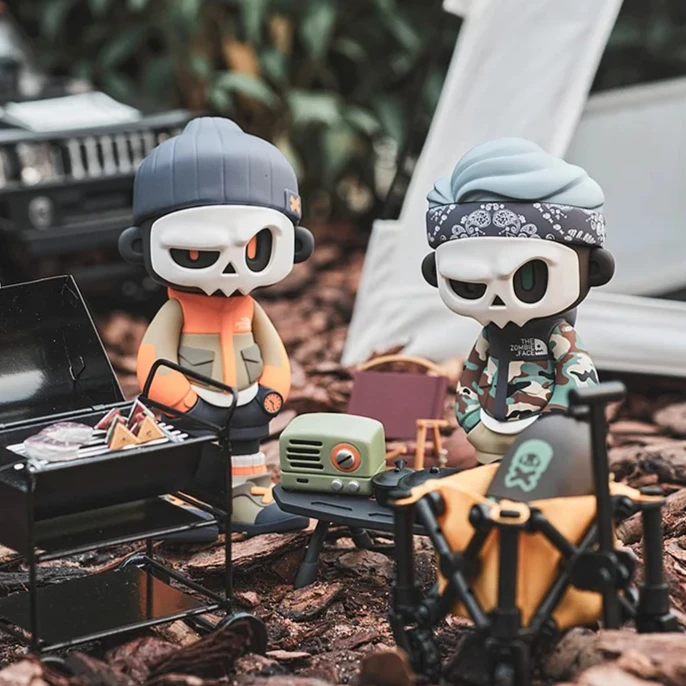 

Mr.Bone Mr. Bones 4-го поколения Серия для кемпинга Слепая коробка Игрушки Cool Mr. Кость Аниме Фигурка Модель Дизайнер Кукла Детские Игрушки Подарки
