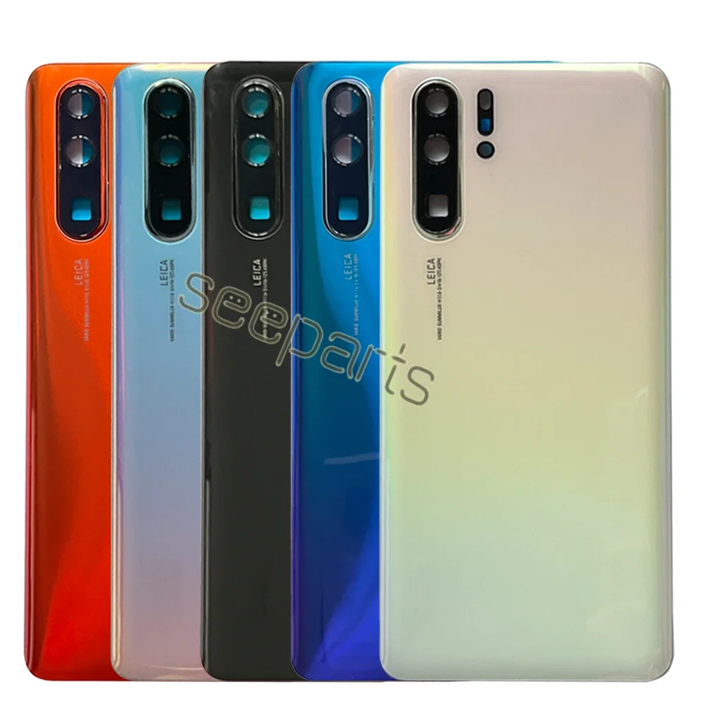 New For Huawei P30 Back Battery Cover Rear Glass Door Housing Case ELE L09 L29 For Huawei P30 Pro Battery Cover +Glue VOG L04