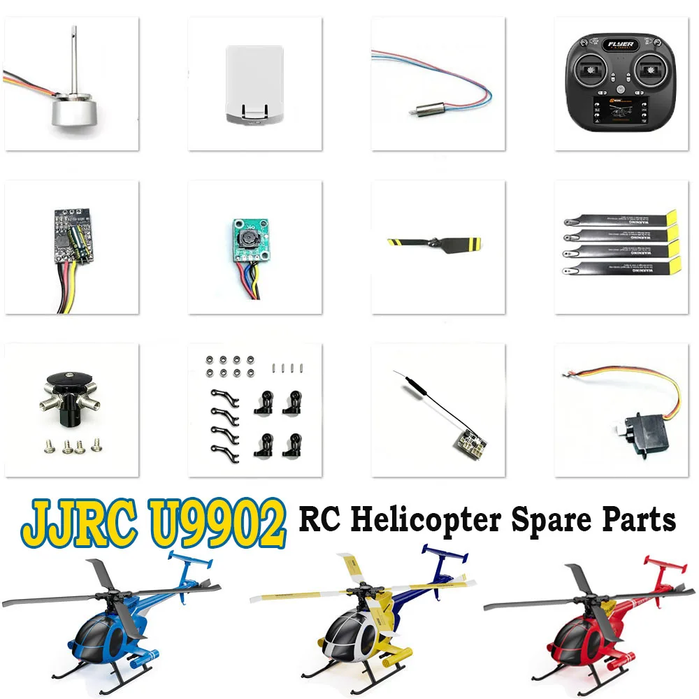 JJRC U9902 RC Helicopter Spare Parts Accessories shaft gear feathring shaft ESC Blade Main Board Motor Bearing Gear Servo