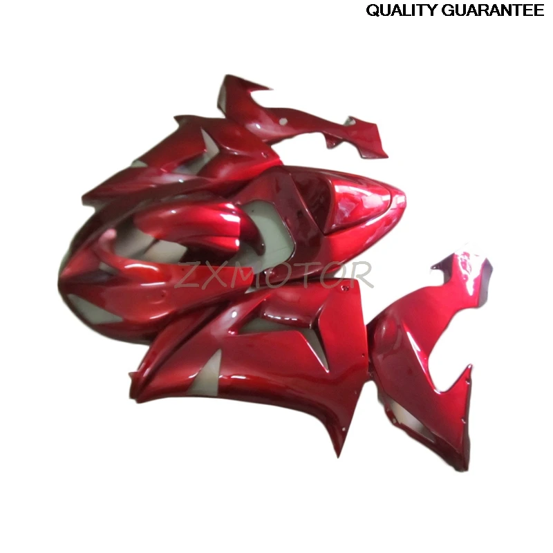 

Набор красных обтекателей для Kawasaki Ninja ZX10R 2006 2007, полный обтекатель кузова zx10r 06 07, детали UI83