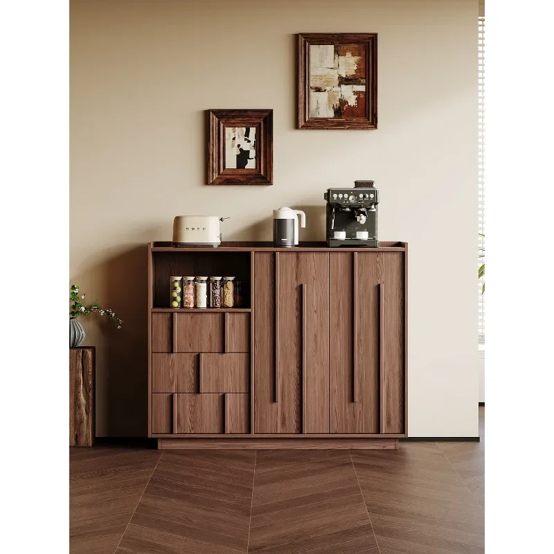 medieval solid wood bone line dining side cabinet, sofa side cabinet with storage box, tea cabinet, locker, small cabinet