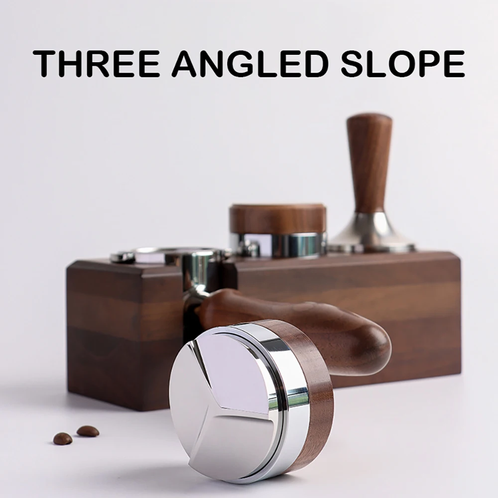 51/53.3/58.5 مللي متر ثلاثة زاوية المنحدر الجوز القهوة الموزع الفولاذ المقاوم للصدأ قابل للتعديل ارتفاع القهوة مستوي الاسبريسو العبث #3